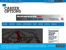 Tablet Screenshot of careeroptionsmagazine.com